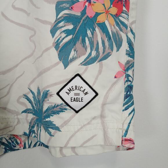 American Eagle Swim Trunks Men XLarge Tropical Beach Vacation Resort Coastal - Picture 2 of 14